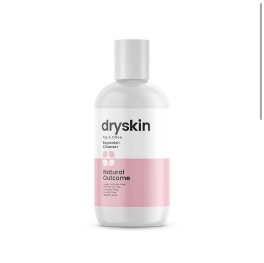 Dry skin cleanser